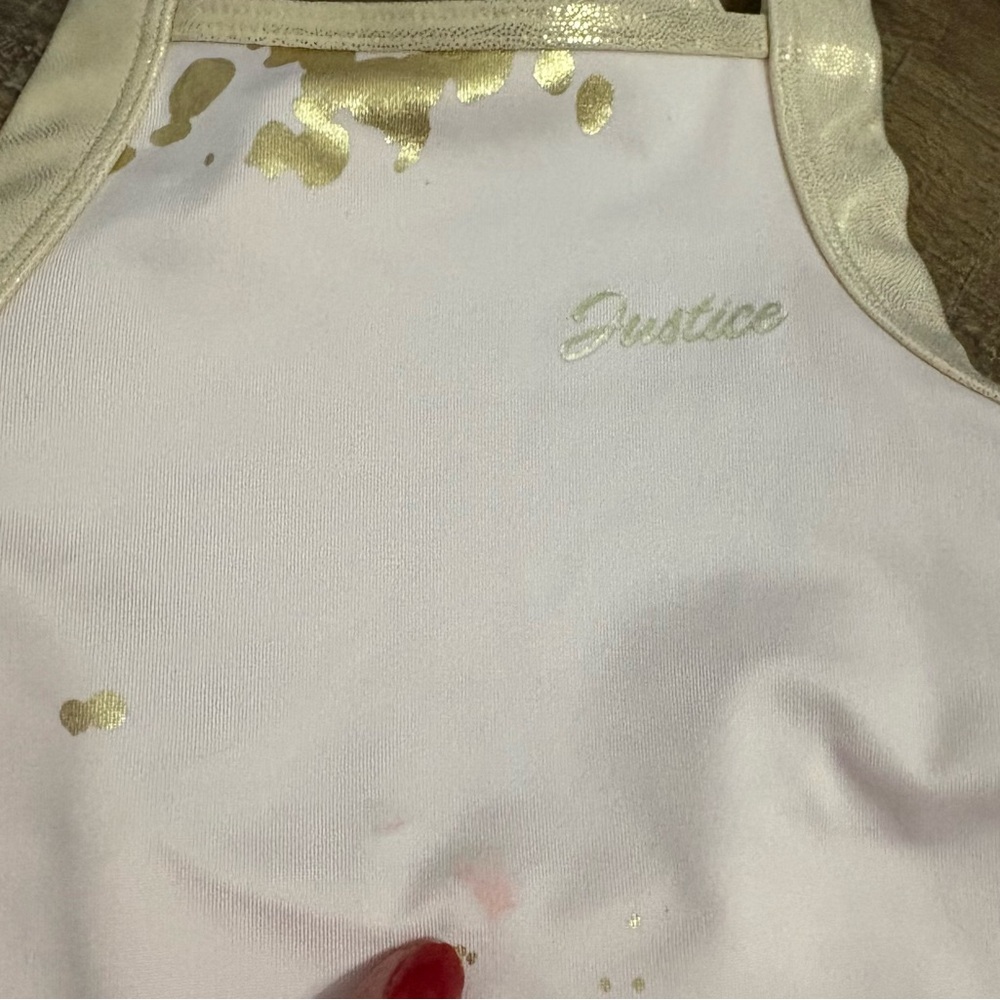 Children’s Justice Pink and Gold Leotard Size Small 7/8 - Picture 5 of 6
